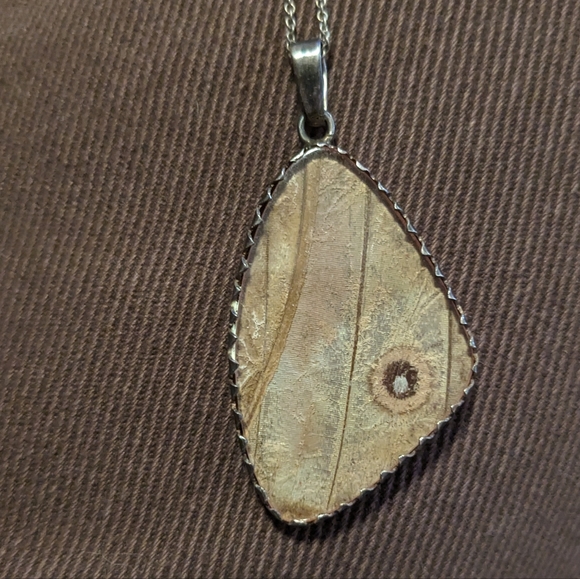 925 sterling silver Butterfly wing necklace - Picture 5 of 6